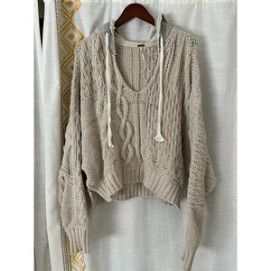 Free People sweater with hood